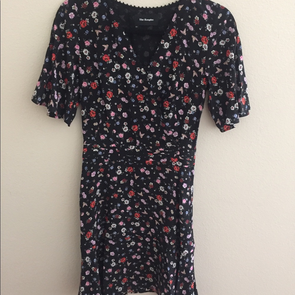 Kooples floral silk dress (new w/o tags)